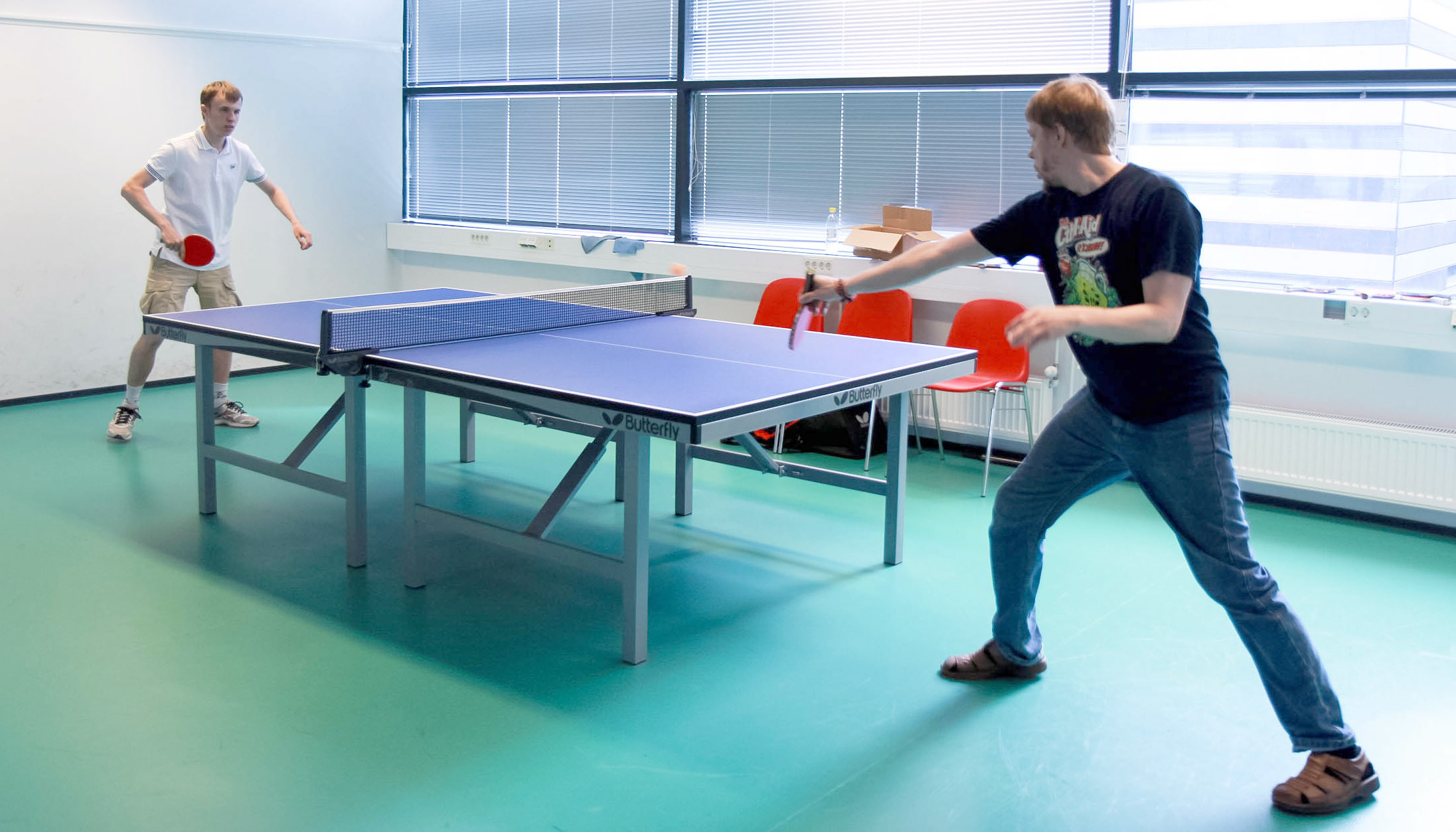 Playing ping pong at Tuxera