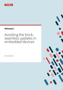 Cover of the Tuxera white paper Avoiding the brick: seamless updates in embedded devices