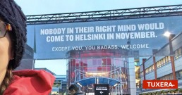 Tuxera – Slush 2016 Helsinki Badass Tourism Poster
